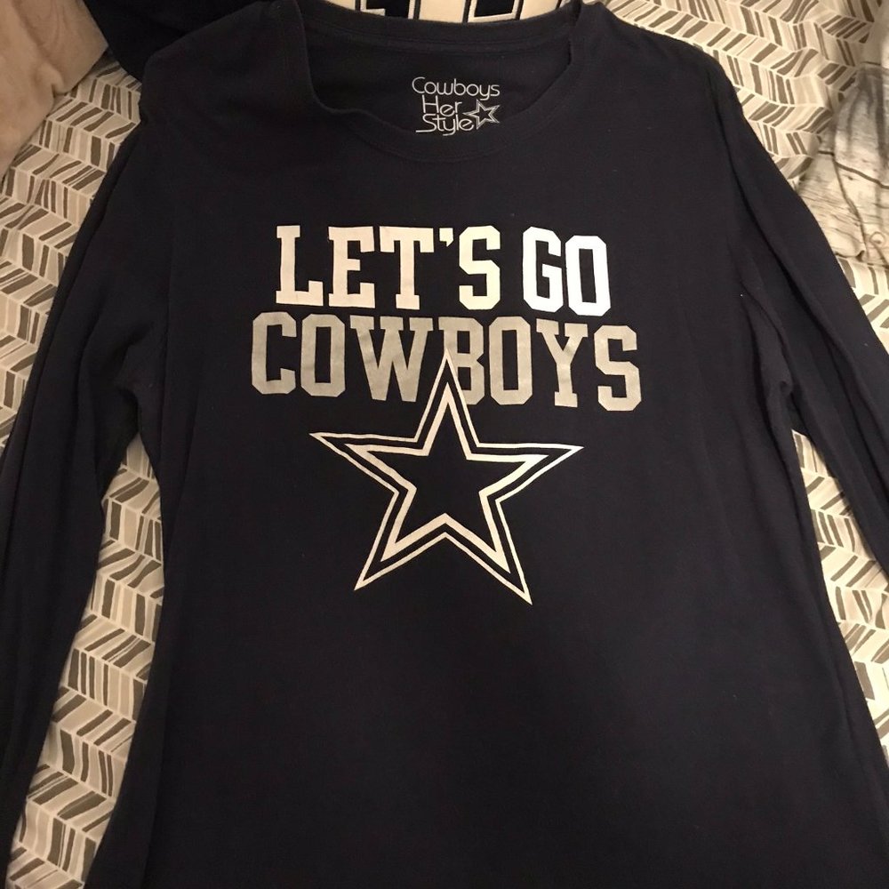 DALLAS COWBOYS NFL HER STYLE LONG SLEEVE LIKE NEW